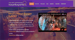 Desktop Screenshot of humanbumperballs.com